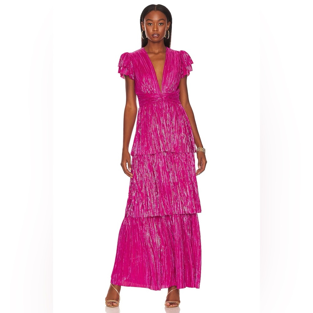 ISO: Sabina Musayev X Revolve Maze Dress in Very Berry